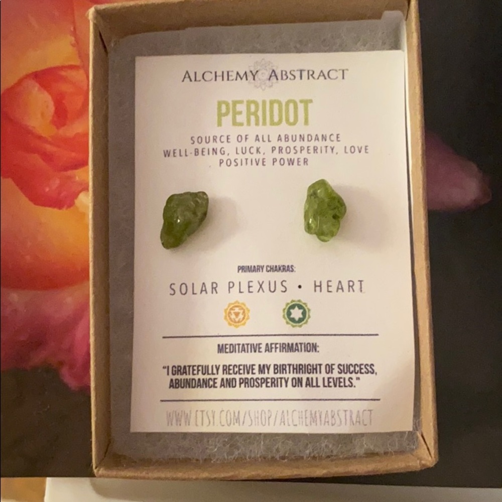 Peridot earrings